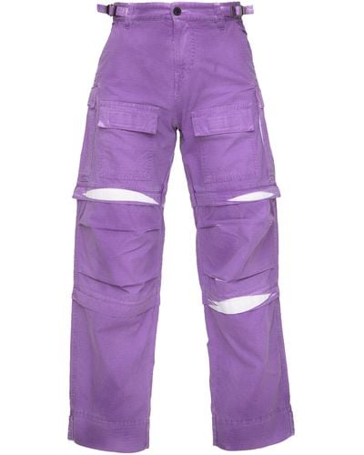 DARKPARK Julia Cargo Trousers - Purple