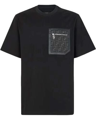 Fendi Jersey T-shirt - Black