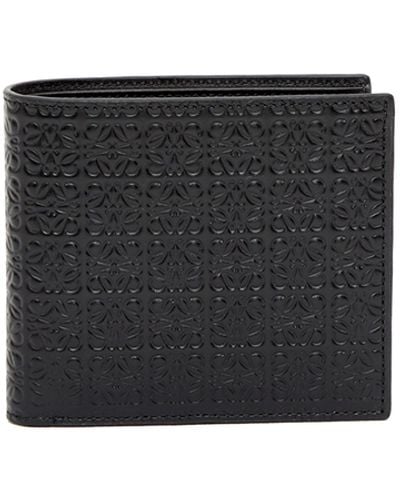 Loewe Anagram Bi-fold Wallet - Black