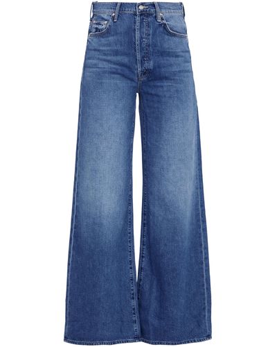 Mother The Ditcher Roller Sneak Jeans - Blue