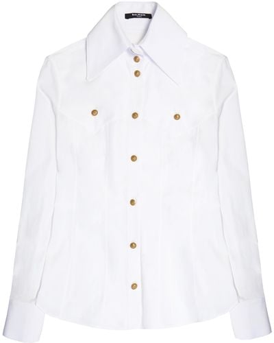 Balmain Camicia Western - Bianco