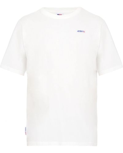 Autry Cotton Tshirt With Logo - White