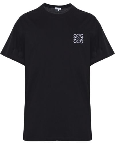 Loewe Anagram T-shirt In Cotton - Black