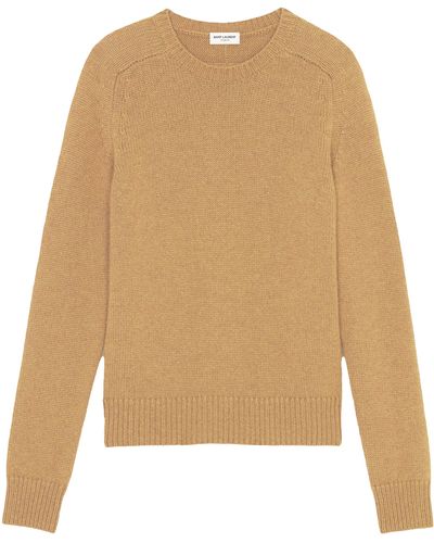 Saint Laurent Wool Sweater - Natural