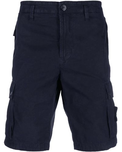 Stone Island Cotton Bermuda Shorts - Blue