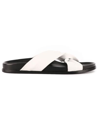 Elleme Leather Sandals - White