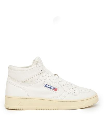 Autry 01 Mid Trainers - White