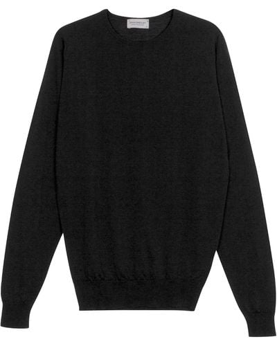 John Smedley Merino Sweater - Black