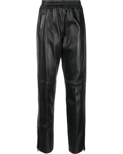 Golden Goose Leather Trousers - Grey