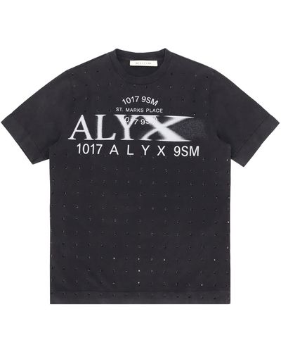 1017 ALYX 9SM Studded cotton tshirt - Nero