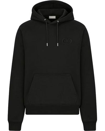 Dior Christian 'cd Icon' Hooded Sweatshirt Black Cotton for Men | Lyst UK