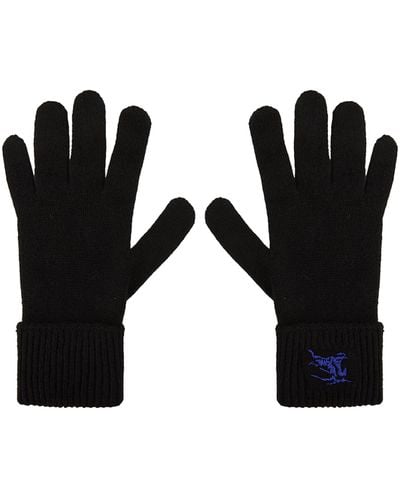 Burberry Cashmere Blend Gloves - Black