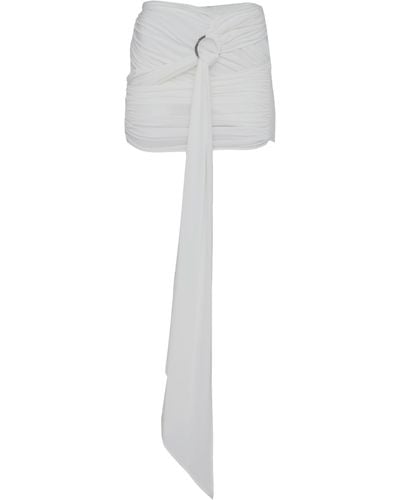 The Attico Fran Miniskirt - White
