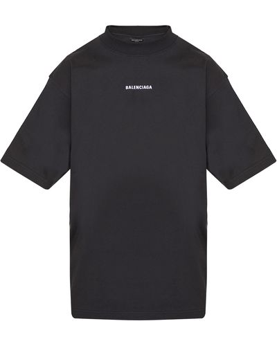 Balenciaga Medium Fit Tshirt - Black