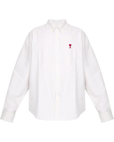 Ami Paris Camicia Ami De Coeur - Bianco