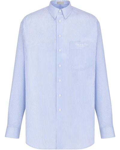 Dior Striped Cotton Shirt - Blue