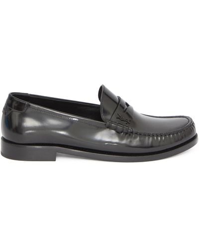 Saint Laurent Le Loafer Loafers - Gray