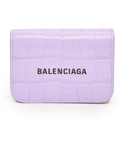 Balenciaga Mini portafoglio cash - Viola
