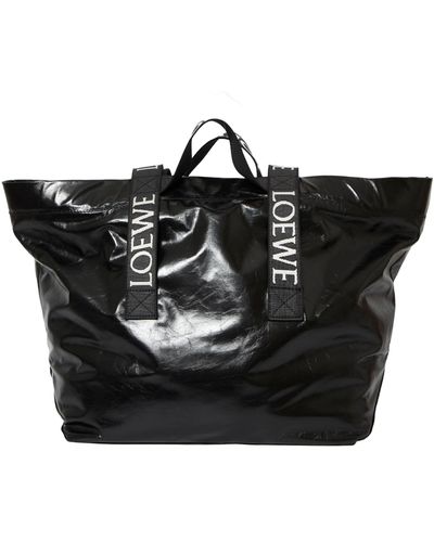 Loewe Fold Shopping Bag - Black
