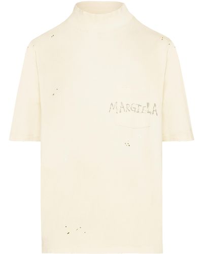 Maison Margiela Logo Tshirt - Natural