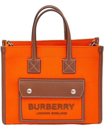Burberry Freya Mini Tote Bag - Orange