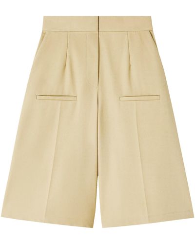 Loewe Cotton Tailored Shorts - Natural