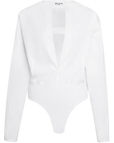 Alaïa Body Shirt - White
