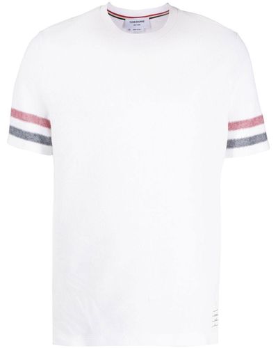 Thom Browne Textured Cotton Tshirt - White