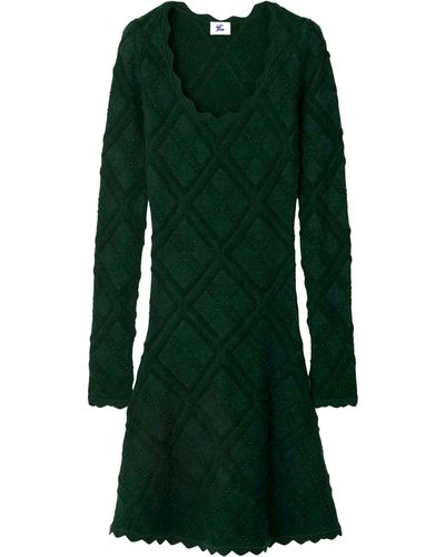 Burberry Aran Knit Dress - Green