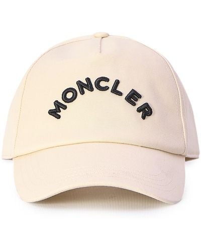 Moncler Baseball Cap With Logo - Natural
