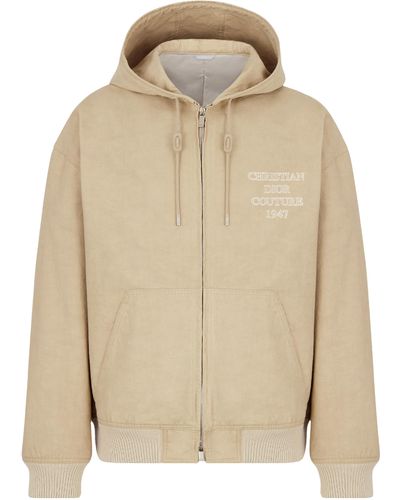 Dior Christian Dior Couture Hooded Jacket - Natural