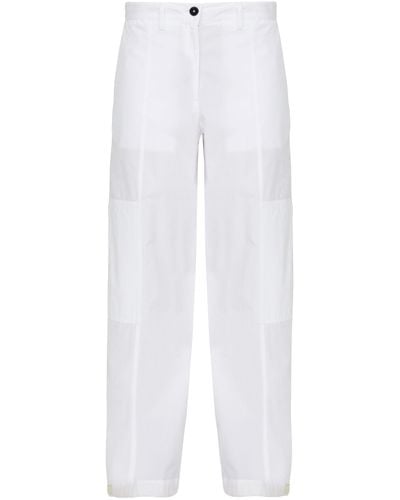 Jil Sander Cotton Trousers - White