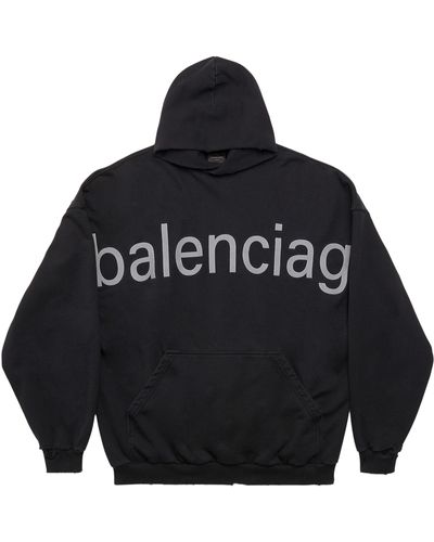 Balenciaga Felpa Bal.Com Oversize - Nero