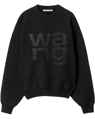 T By Alexander Wang Wang Logo Sweater - Black
