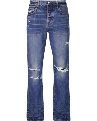 Amiri Jeans Fractured Straight - Blu