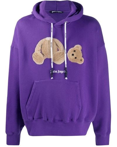 Palm Angels Bear Sweatshirt - Purple