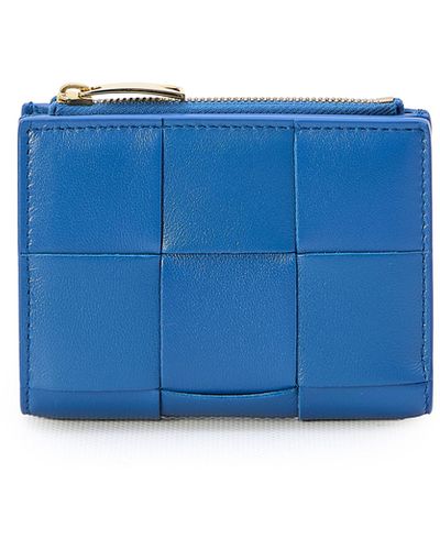 Bottega Veneta Leather Wallet - Blue