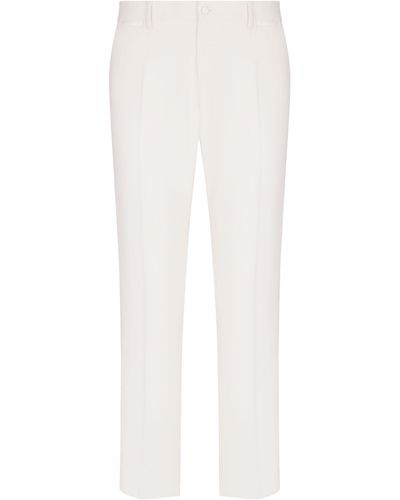 Dolce & Gabbana Pantaloni Tuxedo - Bianco