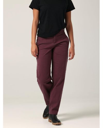 Lee Jeans Womens Ultra Lux Relaxed Straight Pants - Purple