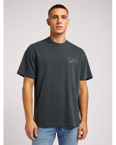 Lee Jeans Mens Loose Logo T-shirt - Gray