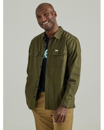 Lee Jeans Mens Legendary Workwear Overshirt - Green