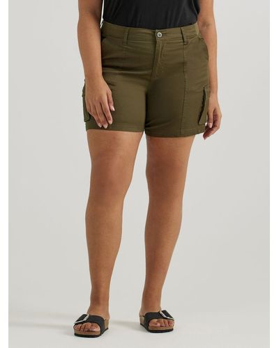 Lee Jeans Plus Size Ultra Lux Comfort With Flex-to-go Cargo Short - Green