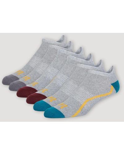 Lee Jeans Mens 6-pack No Show Tab Sock - Blue