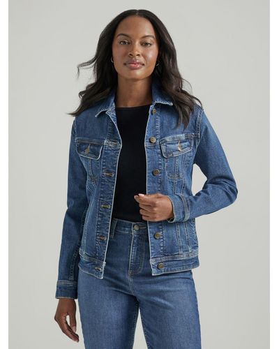 Lee Jeans Womens Legendary Rider Jacket - Blue