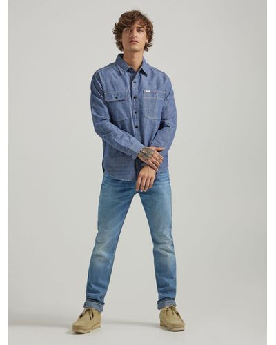Lee Jeans 101 Rider Slim Fit Pants - Blue