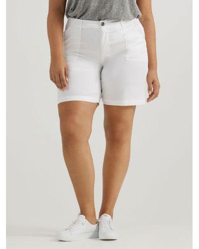 Lee Jeans Ultra Lux Comfort Flex-to-go Relaxed Utility Bermuda - White