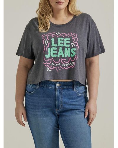 Lee Jeans Jeans Graphic T-shirt - Gray