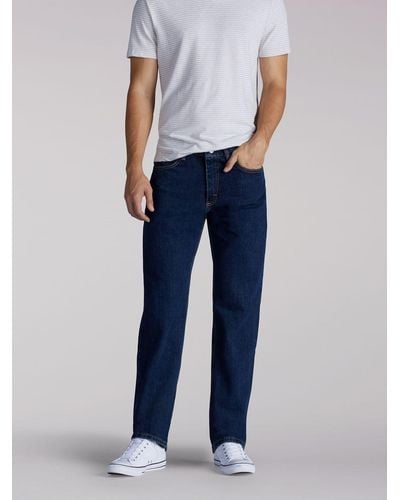 Lee Jeans Relaxed Fit Straight Leg Jeans - Blue