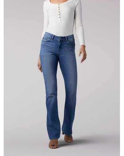 Lee Jeans Curvy Fit Bootcut Jeans - Blue