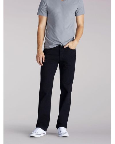 Lee Jeans Relaxed Fit Straight Leg Jeans - Black